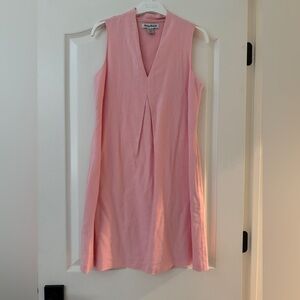 Tommy Bahama Pink Linen Shift Dress – Sleeveless V-Neck – Size XS